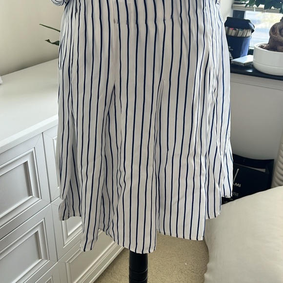 JCrew Stripe pleated skirt + Top , elevated Set Skirt size US 2 XS - Picture 12 of 13